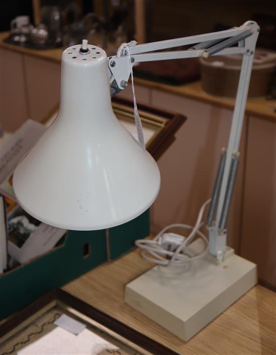 A vintage Italian anglepoise lamp